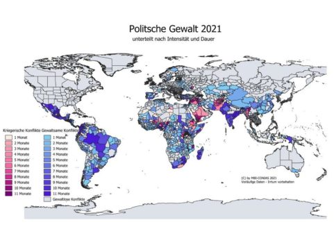 Erste empirisch gestützte Zahlen zur internationalen Sicherheitslage im Jahr 2021