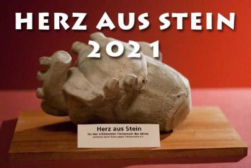 „Herz aus Stein 2021“ für den schlimmsten Tierversuch