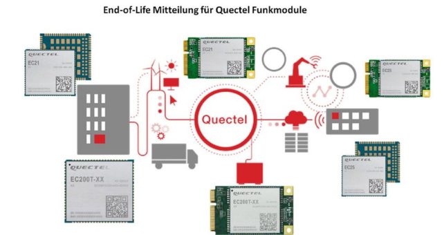 Produktlebensende für Funkmodule von Quectel