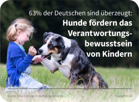 Forsa-Umfrage – Hunde fördern das Verantwortungsbewusstsein von Kindern