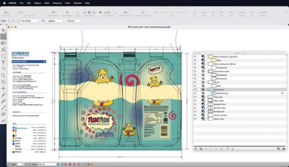HYBRID Software veröffentlicht die Version 7.5 des PACKZ  PDF Editors für Etiketten und Verpackungen