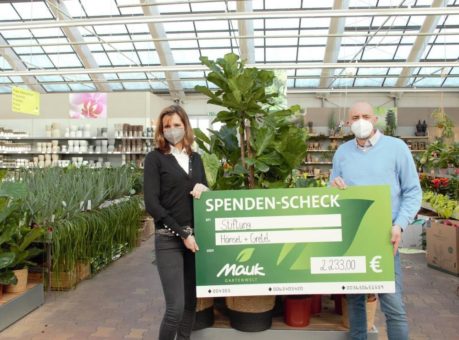 Weihnachtsspendenaktion von Mauk Gartenwelt erbringt einen Spendenerlös in Höhe von 2.233,- Euro.