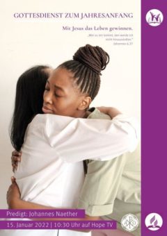 „Mit Jesus das Leben gewinnen“ – Jahresanfangsgottesdienst der Adventisten auf Hope TV