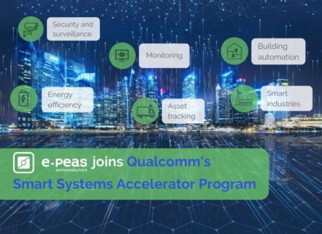 Smart Cities Accelerator Programm für Kommunen von Qualcomm – e-peas steigt mit ein