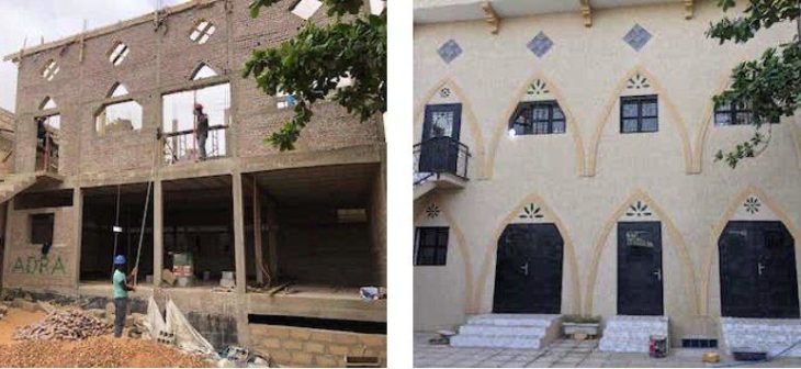 ADRA baute in Mauretanien ein Gemeinschaftszentrum mit Plastikflaschen