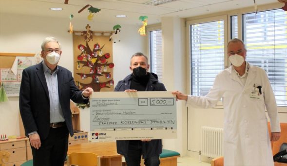 5.000 Euro Spende für Kinderklinik