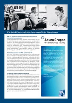 Referenzbericht: BPM-Suite BIC sichert gelenkten Prozessablauf in der Aduno Gruppe