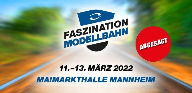 FASZINATION MODELLBAHN MANNHEIM 2022 muss leider abgesagt werden!