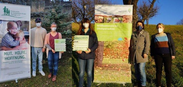 Mistelverkauf an den Einzelhandel und damit eine Spende für den Förderverein krebskranke Kinder Tübingen e.V.