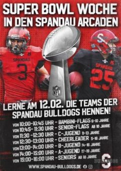 Was man über American Football wissen sollte – Infotag mit den Spandau Bulldogs in den Spandau Arcaden