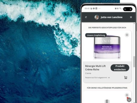 Digitale Berater mit künstlicher Intelligenz unterstützen die Kund:innen bei der Produktauswahl auf den L’Oréal LUXE Webseiten
