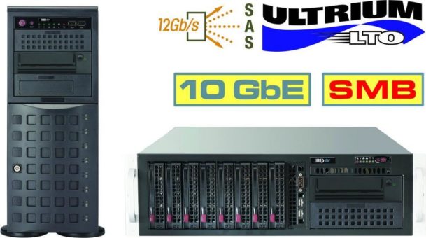 Backup to Disk und LTO-9 Tape in einem kompakten System