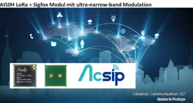 NEU – LoRa Funkmodul AI50H mit ultra-narrow-band Modulation