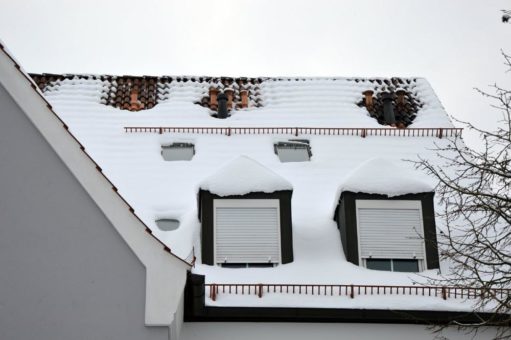 Kältewelle auf dem Dach