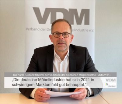 Möbelindustrie behauptet sich im zweiten Pandemie-Jahr