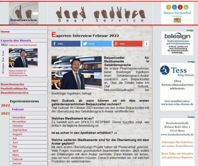 Beipackzettel für Medikamente in Gebärdensprache