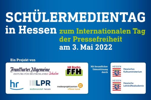 Jetzt bewerben zum 2. Schülermedientag in Hessen am 3. Mai 2022!