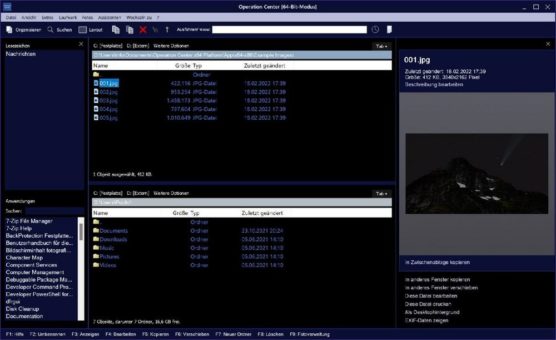 Operation Center: Bekannter Dateimanager in neuer Version 2022 erhältlich
