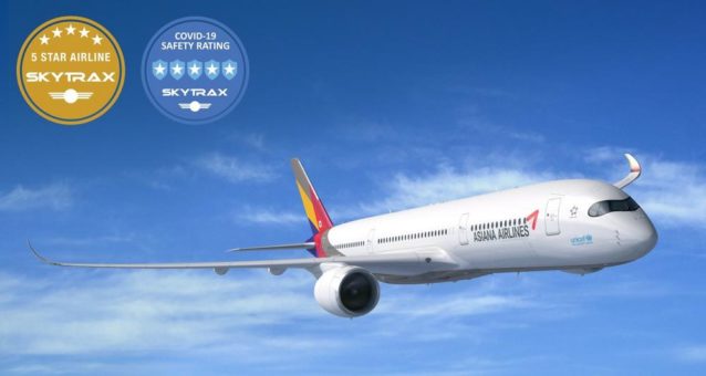 Asiana Airlines erhält erneut 5-Sterne Bewertung