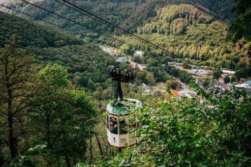 Wartungspause der Bad Harzburger Burgberg-Seilbahn