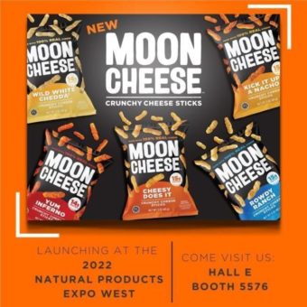 Moon Cheese® Knusprige Käsesticks feiern Premiere auf der Natural Products Expo West 2022