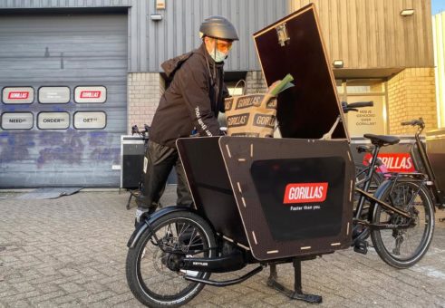 GORILLAS liefert mit KETTLER E-Lastenrädern aus