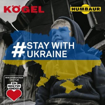 Gemeinsam gegen das Leid der Schwächsten in der Ukraine: Kögel und Humbaur spenden 100.000 Euro an BILD hilft e.V. „Ein Herz für Kinder“