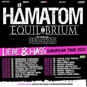 EQULIBRIUM supporten HÄMATOM auf deren „Liebe & Hass“ Tour!