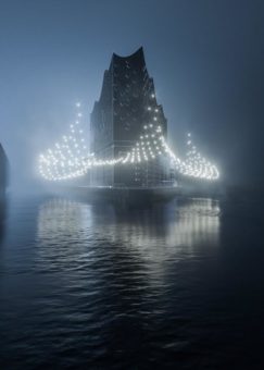 Vom 28.4. bis 1.5.2022 wird die Elbphilharmonie Hamburg von »Breaking Waves« erleuchtet