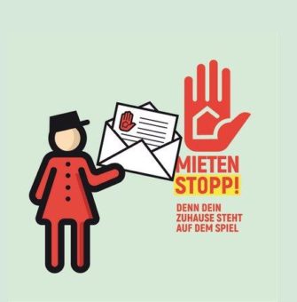 „Housing Action Day“: Riesen-Mietenstopp-Hand wandert durch Deutschland