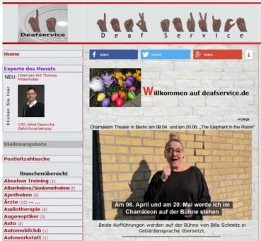 „The Elephant in the Room“ – mit Live-Übersetzung in deutscher Gebärdensprache