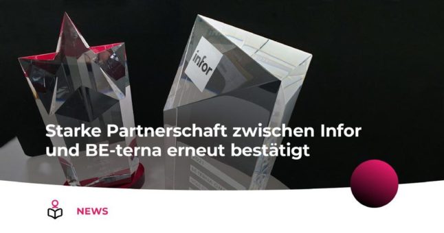 Starke Partnerschaft zwischen Infor und BE-terna erneut bestätigt
