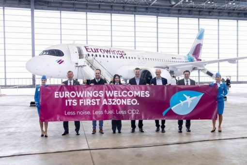 Erste Eurowings A320neo in Nordrhein-Westfalen gelandet