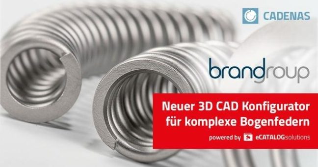 brandgroup schlägt mit neuem 3D CAD Konfigurator den Bogen zwischen ihren innovativen Federn und den Kunden