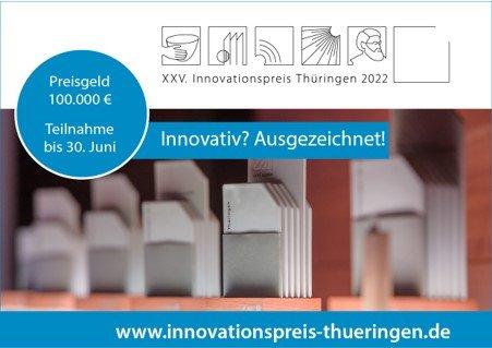 Bewerbungsstart für Thüringer Innovationspreis 2022