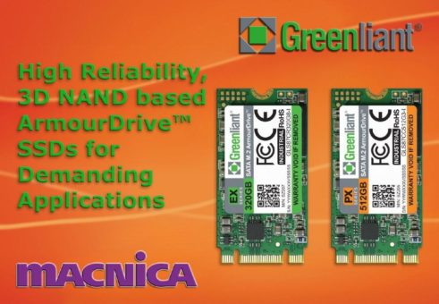 Greenliant liefert erste Muster seiner „Ultra-High Endurance“ Industrial SATA M.2 SSDs