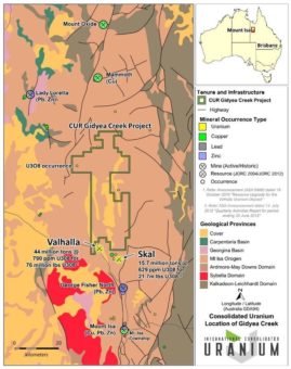 Consolidated Uranium schließt Erwerb des Uran-Kupfer-Gold-REE Milo Projekts ab und erhält Konzessionen für das Gidyea-Creek-Projekt in Queensland in Australien