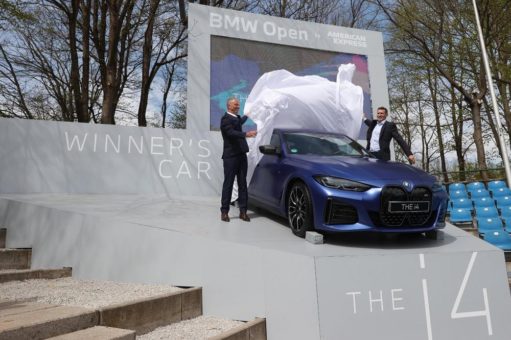 Vollelektrischer Aufschlag in München: 100-jähriges Stammwerk produziert das Siegerfahrzeug der BMW Open by American Express, den BMW i4 M50