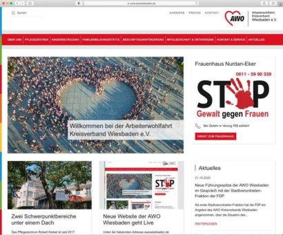 formativ.net Internetagentur erstellt den neuen Internetauftritt der Arbeiterwohlfahrt Wiesbaden