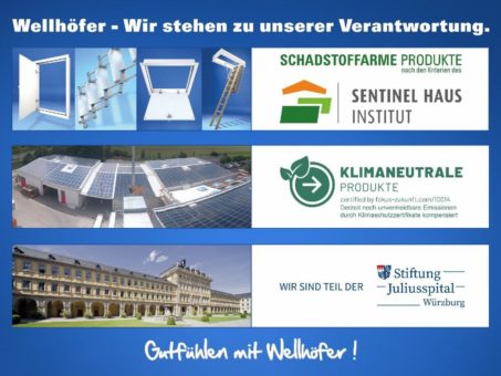 Klimaneutrale und schadstoffarme Produkte von Wellhöfer Treppen