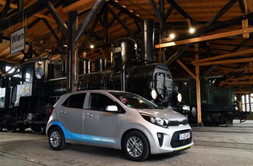 Modernes Carsharing trifft auf historischen Bahnpark