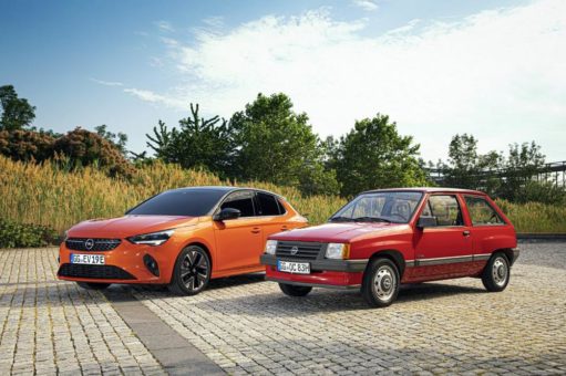 Oldtimerfahrt Hessen-Thüringen: Korso mit dem Opel Corsa