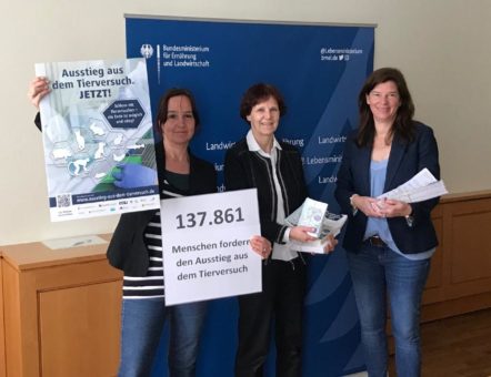 138.000 Unterschriften für Ausstieg aus dem Tierversuch