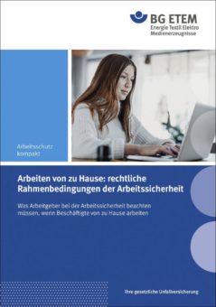 Broschüre zu Homeoffice: Arbeiten von zu Hause aus rechtlicher Sicht
