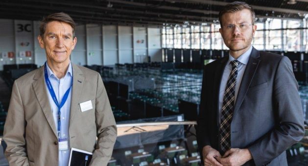 Soforthilfe: Notunterkunft für Geflüchtete aus der Ukraine im Messezentrum eingerichtet