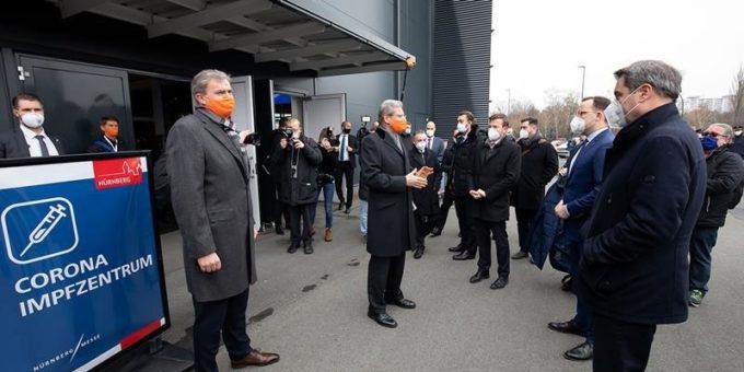 Nürnbergs Corona-Impfzentrum auf dem Messegelände ist einsatzbereit