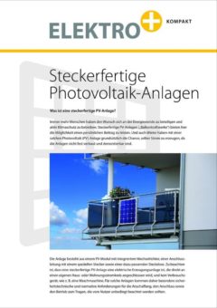 Sonnenenergie vom Balkon: Wissenswertes zu steckerfertigen PV-Systemen