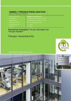 Neue EPDs für Pilkington-Brandschutzgläser verfügbar