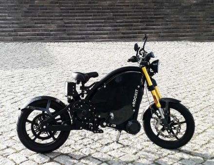 Brandenburger Elektromotorrad rockt den Börsentag Dresden