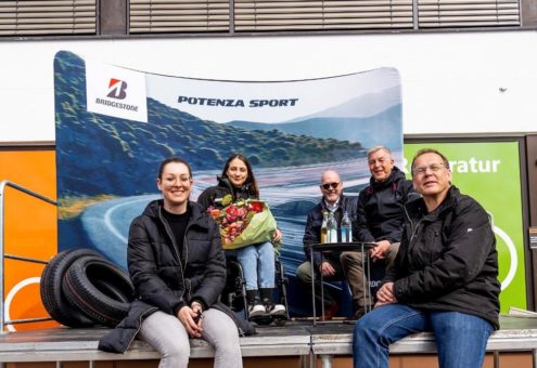 Kristina Vogel bei Eröffnungsfeier von NETTO Bike Service in München